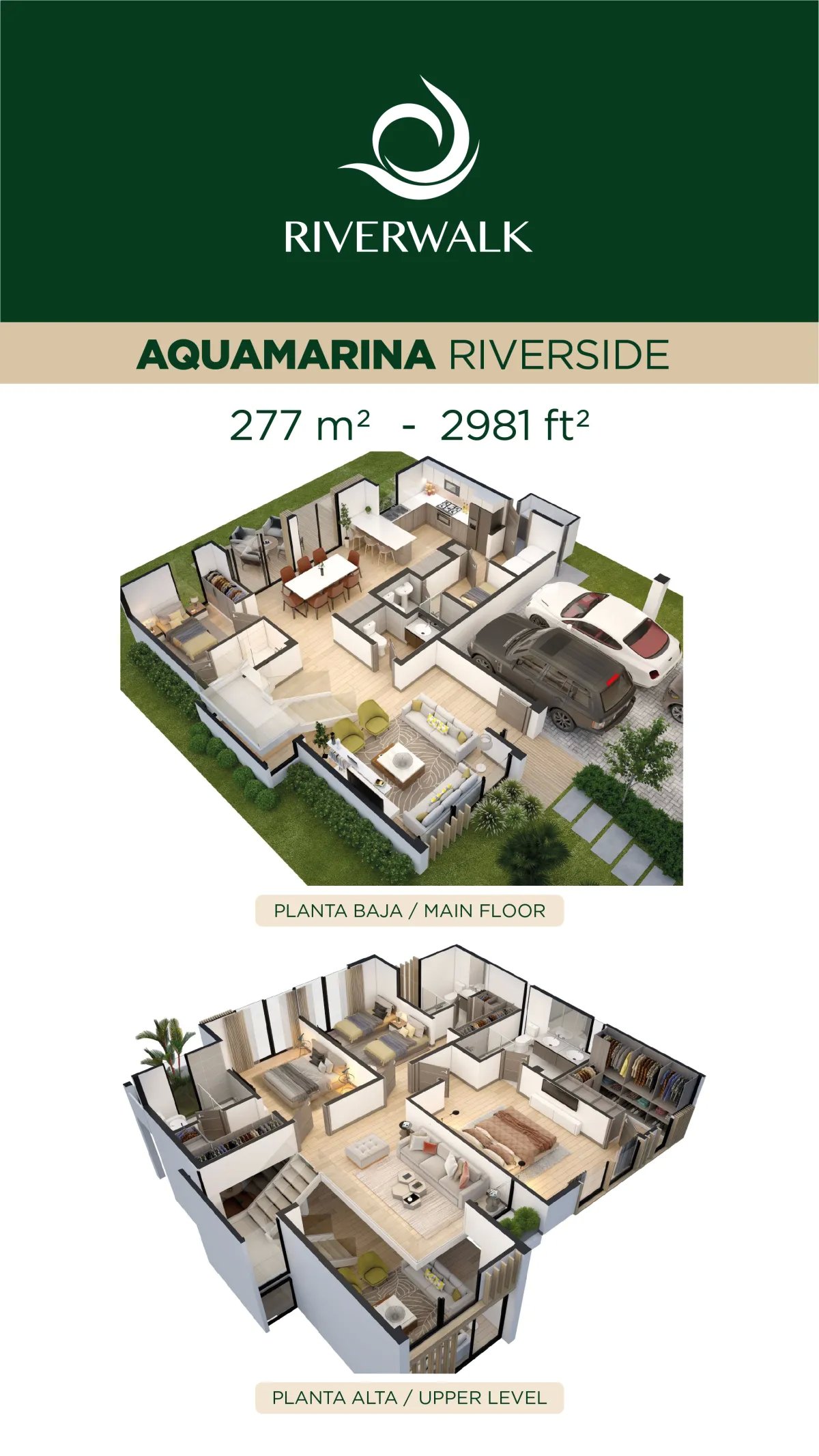 Luxury and Comfort: Exclusive Villas in Riverwalk Green City (277 m²)