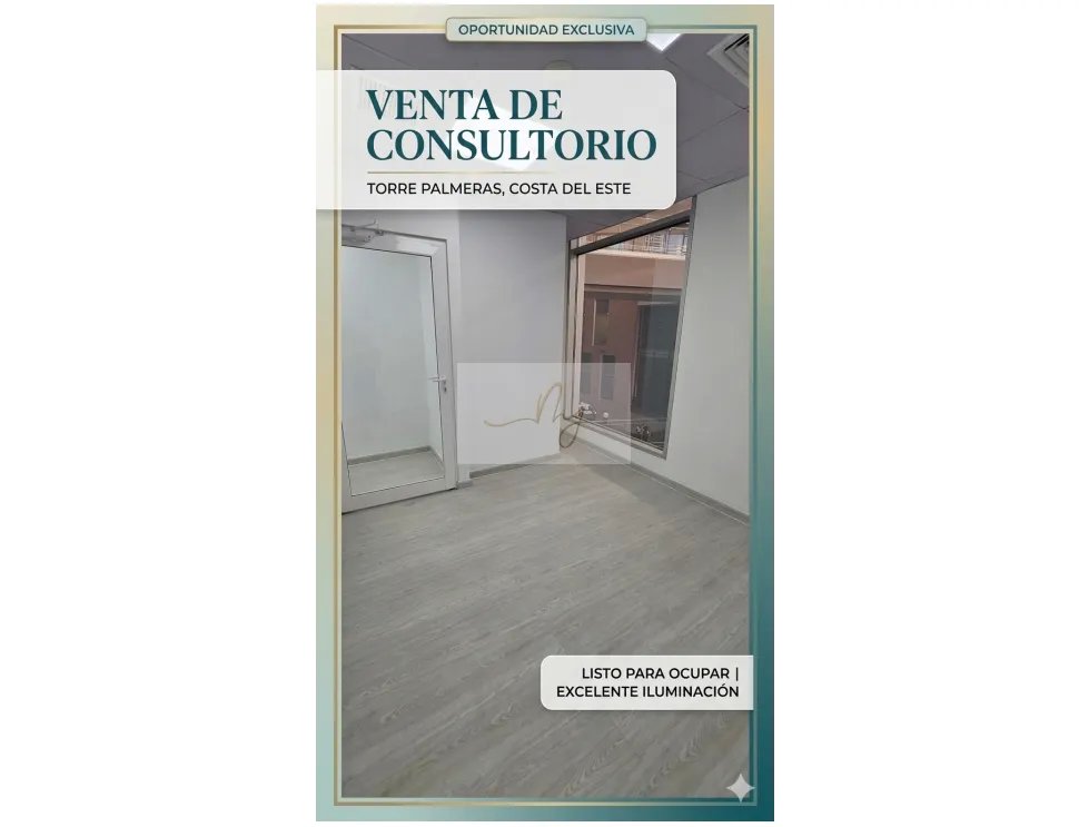 Venta de Consultorio en Torre Palmeras, Costa del Este