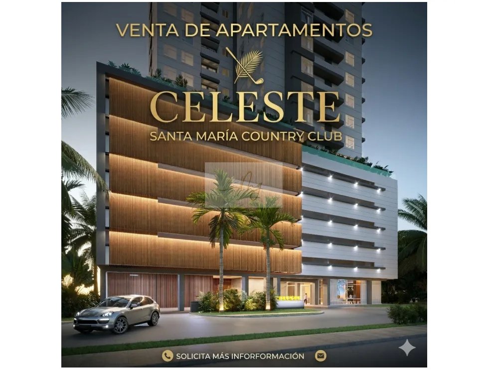 VENTA DE APARTAMENTOS – CELESTE, SANTA MARÍA COUNTRY CLUB