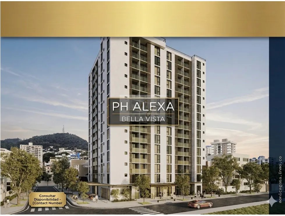 Venta de apartamento PH Alexa /Bella Vista /43 m2