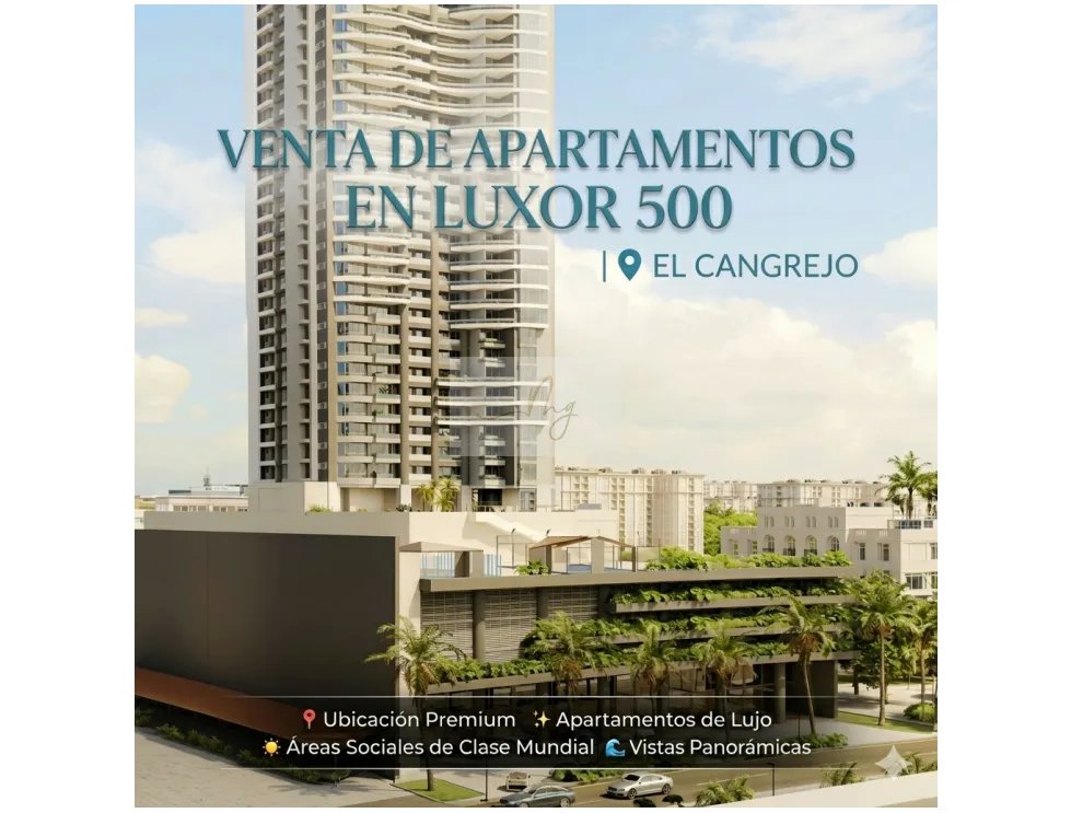 Venta de Apartamento en el Centro de la Ciudad Luxor 500