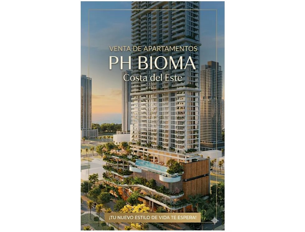 Venta de Apartamentos en PH Bioma | Costa del Este