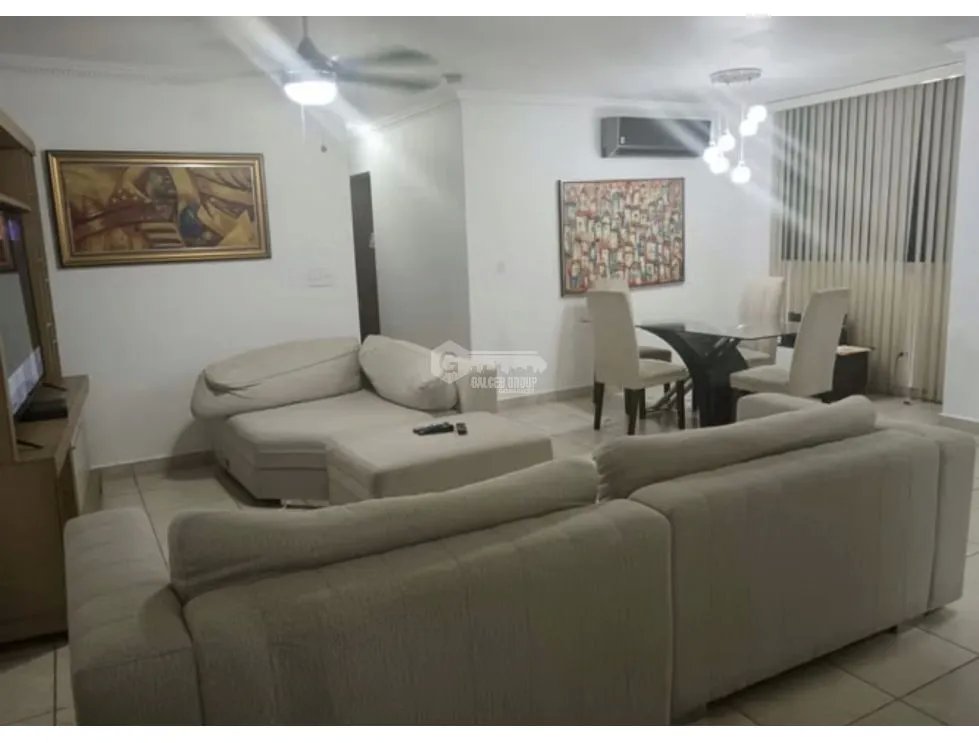 SE ALQUILA APARTAMENTO EL CANGREJO ONIX TOWER 129M SEMIAMOBLADO