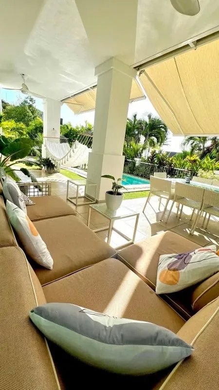 Exclusive Ground Floor Apartment in Bijao, Beachfront, with Pool and Private Garden