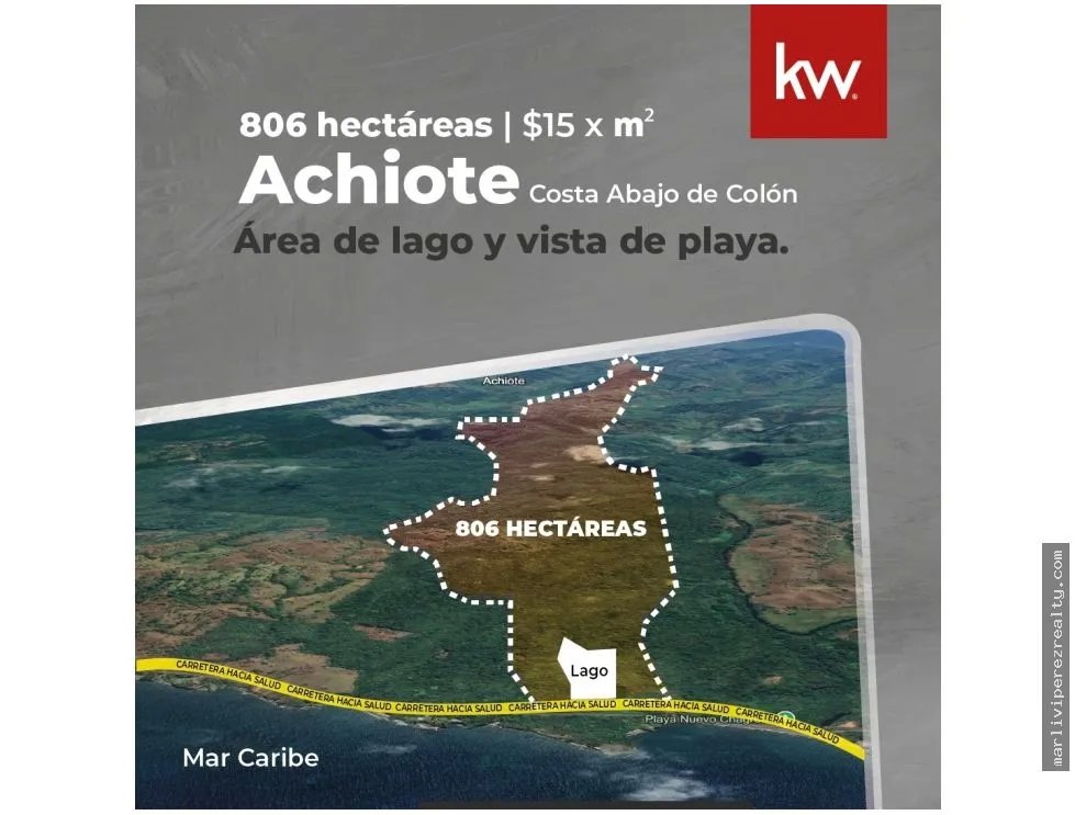 Venta de Terreno en Colón, Achiote