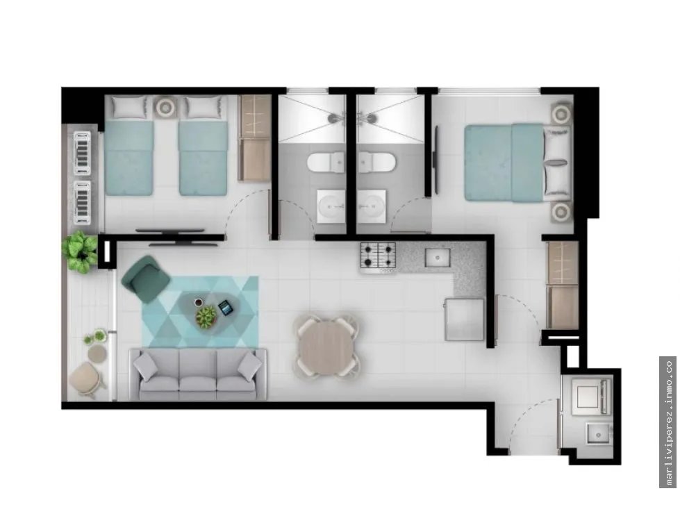 Venta de Apartamentos en Vía Argentina