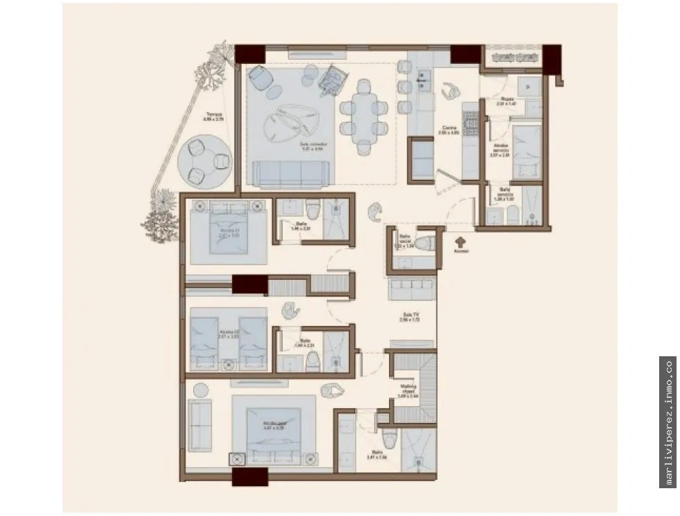 Apartamento en Venta en Santa María, Panamá