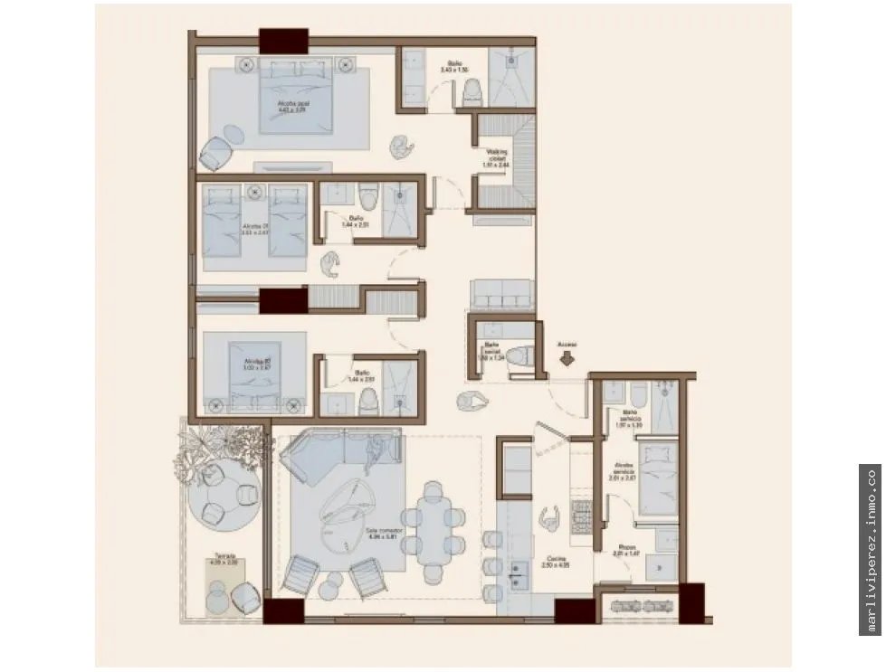 Apartamento en Venta en Santa María, Panamá