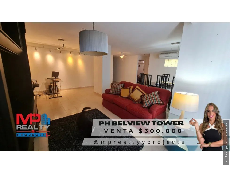 Venta de Apartamento PH Belview Tower, Bethania