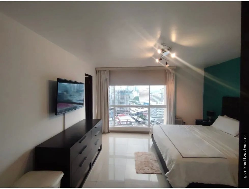 Furnished Apartment Rental in Obarrio, High Floor (NEGOTIABLE)
