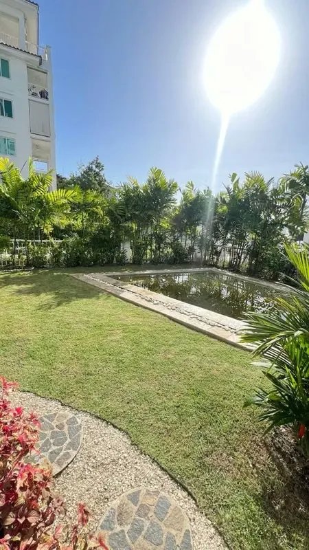 Exclusivo Apartamento Planta Baja en Bijao  1era Línea de Playa  Piscina y Jardín Privado