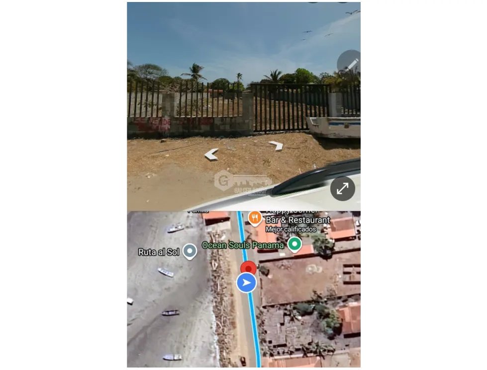 SE VENDE TERRENO EN PUNTA CHAME 1100 M2 FRENTE AL MAR CON ZONAS VERDES