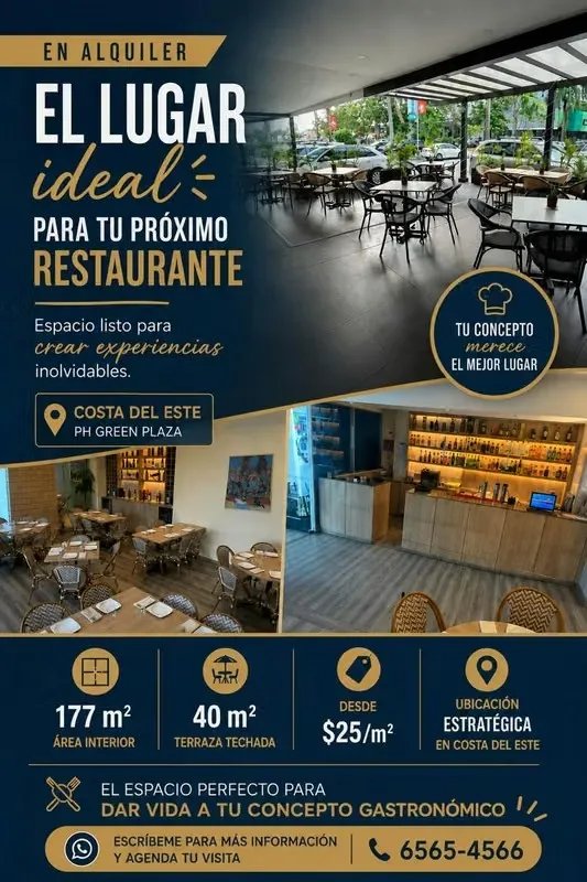 Restaurant Space in Costa del Este with Terrace