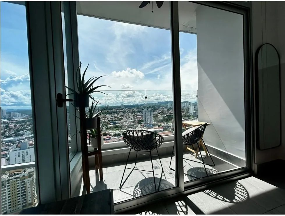 Furnished Loft-Style Apartment for Rent in PH Loma Vista Tower, Carrasquilla. EL