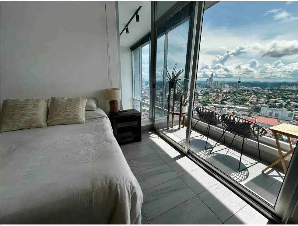 Furnished Loft-Style Apartment for Rent in PH Loma Vista Tower, Carrasquilla. EL
