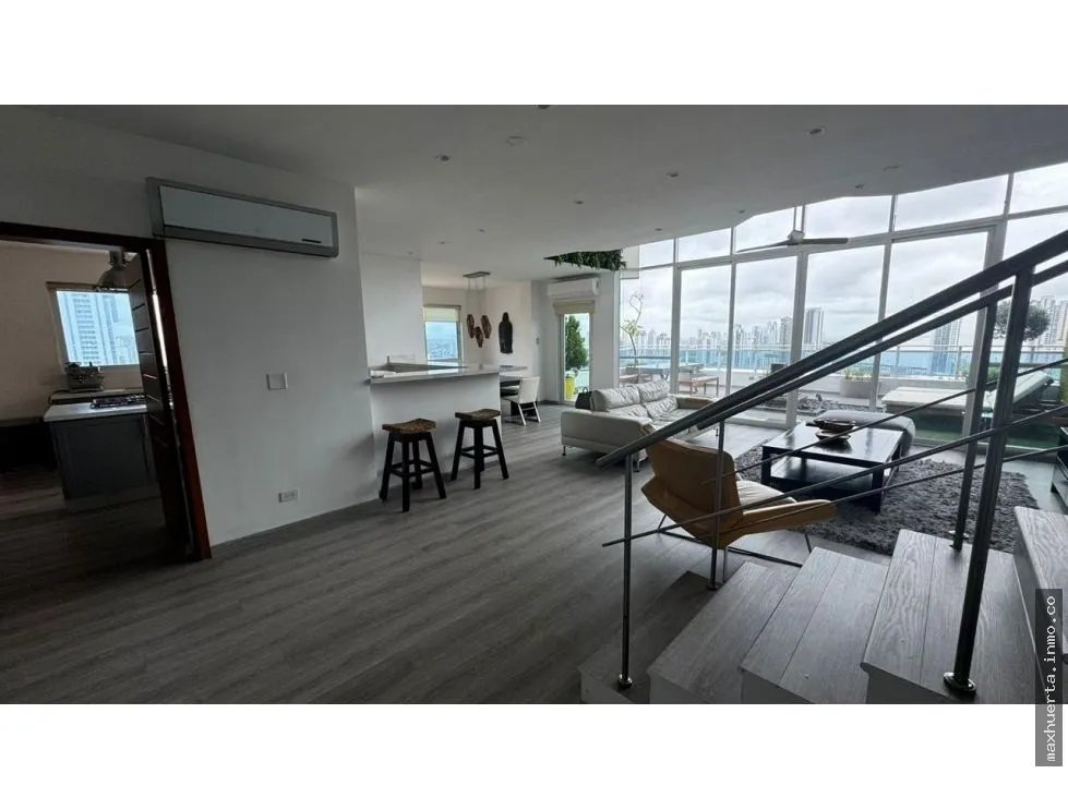 Alquiler de apartamento amoblado tipo Loft en San Francisco, Panamá