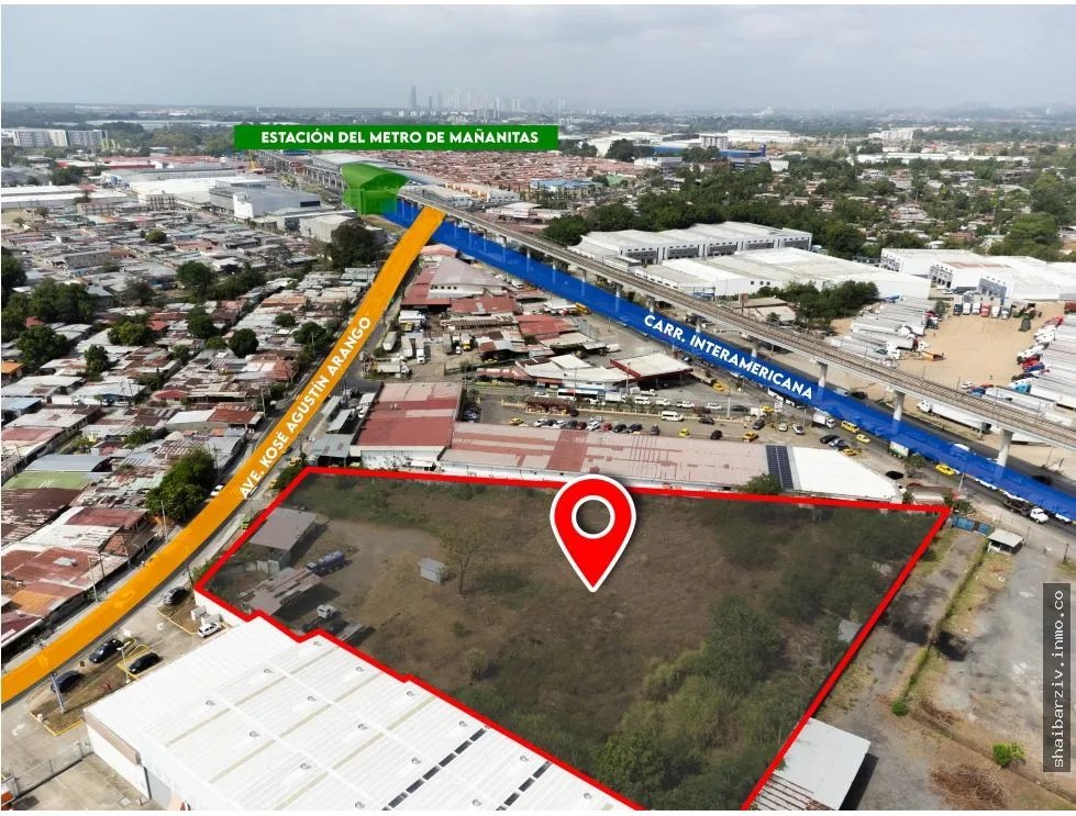SE VENDE TERRENO EN MAÑANITAS, TOCUMEN, CERCA DEL METRO