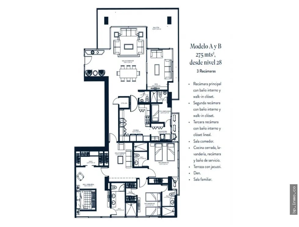 SE VENDE APARTAMENTO EN THE TOWERS RESIDENCES, CALLE 50