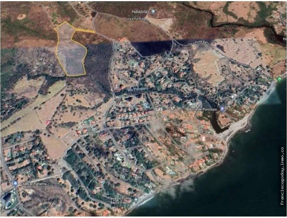 Venta de terreno de playa Punta Barco, San Carlos