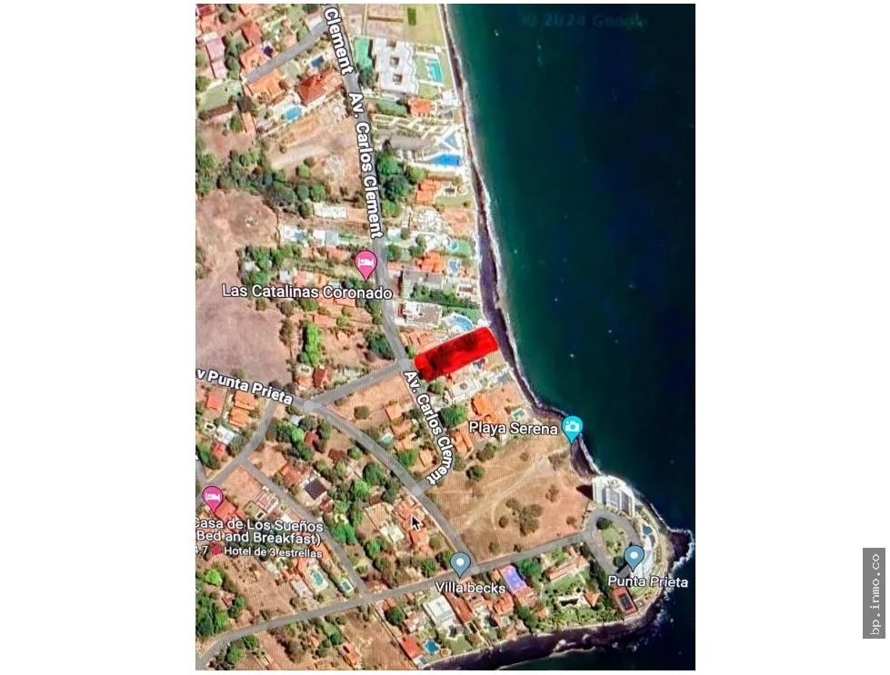 SE VENDE TERRENO EN CORONADO DE 2000 M2 FRENTE A LA PLAYA