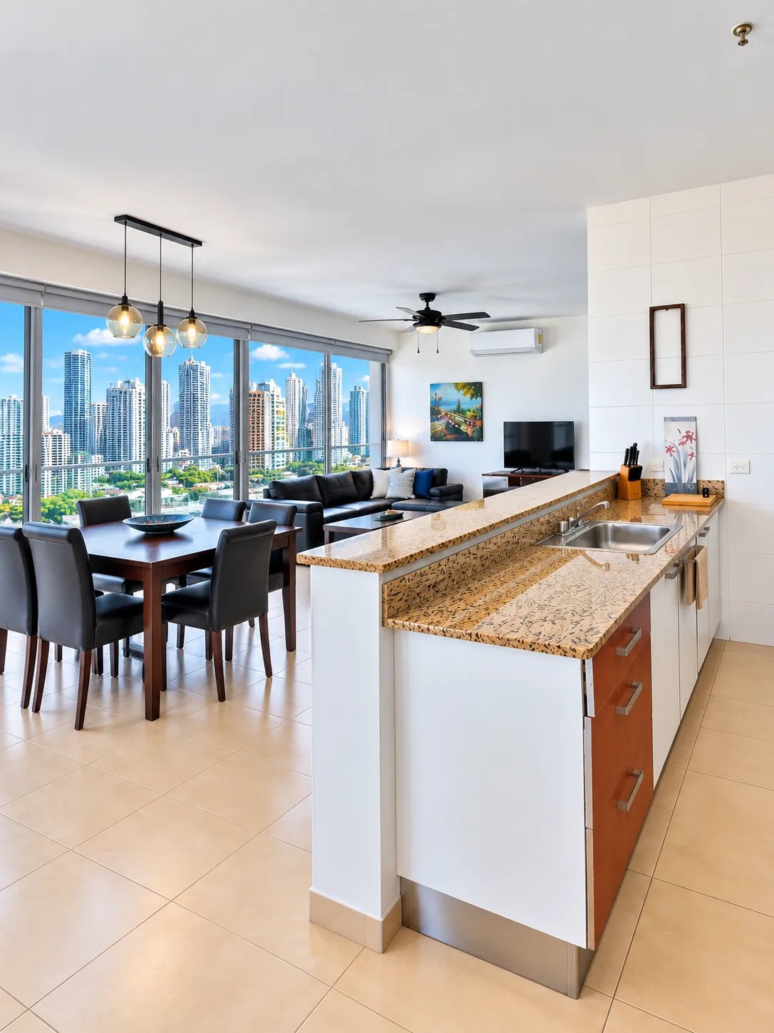PH Grandbay Tower - Apartamento elegante y completamente amueblado