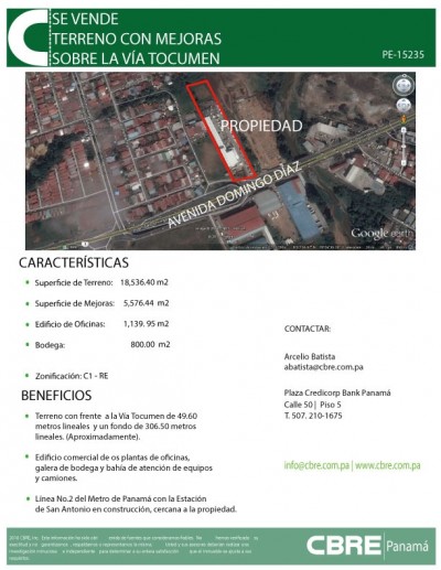 49825 - Via tocumen - propiedades