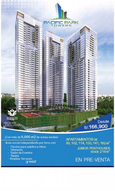 8327 - Panamá - apartamentos - pacific park towers